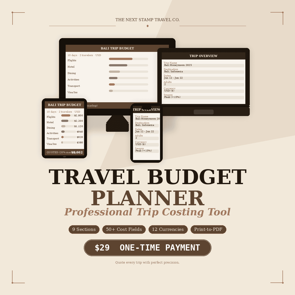 Budget travel planner