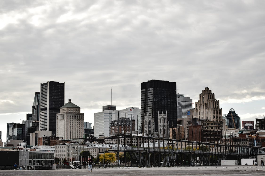 Montreal iconic architecture featuring diverse historic and modern buildings