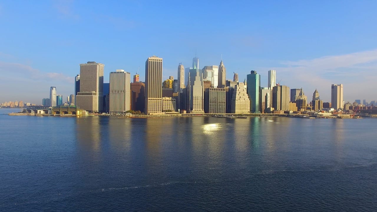 New York City Manhattan skyline panoramic view