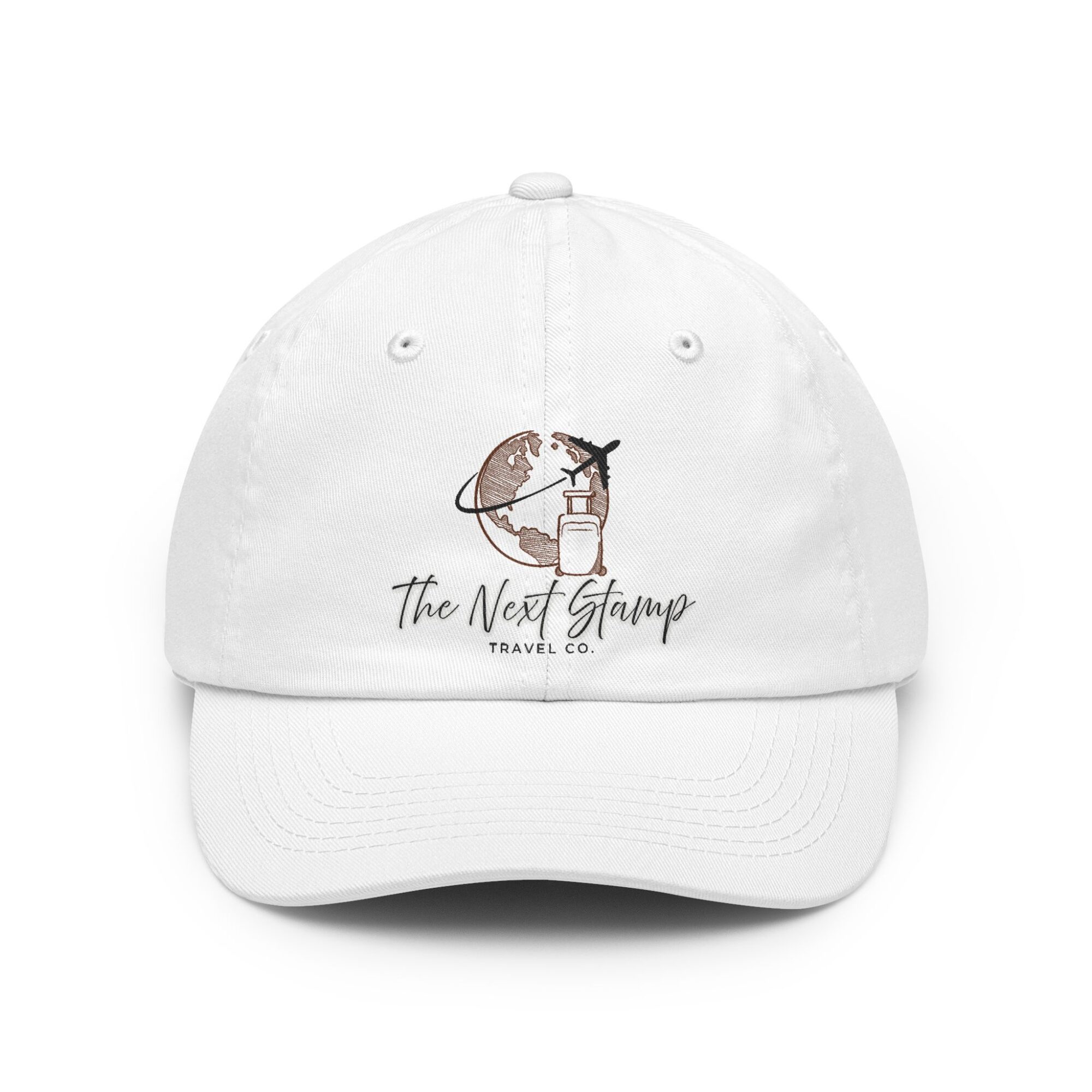 The Next Stamp Travel Co. Dad Hat | Minimal Travel Icon Cap