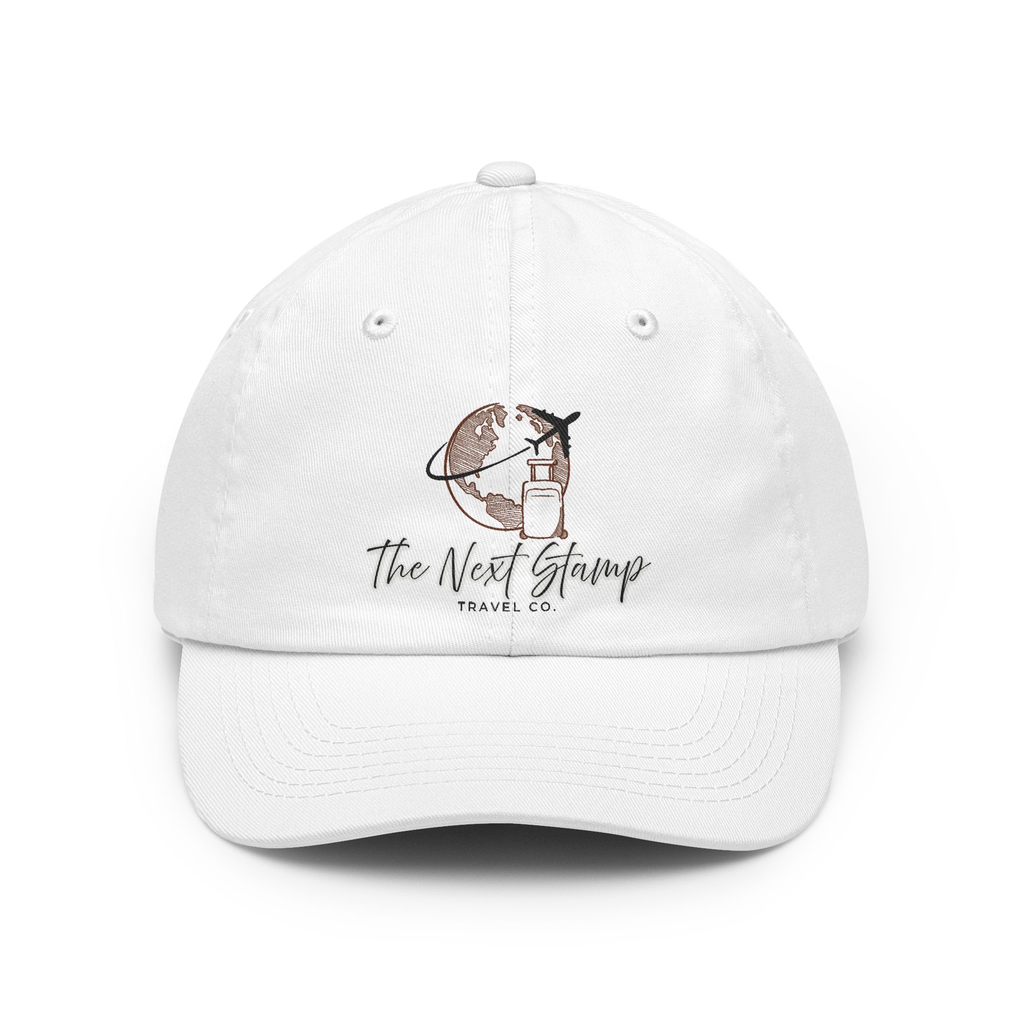 The Next Stamp Travel Co. Dad Hat | Minimal Travel Icon Cap